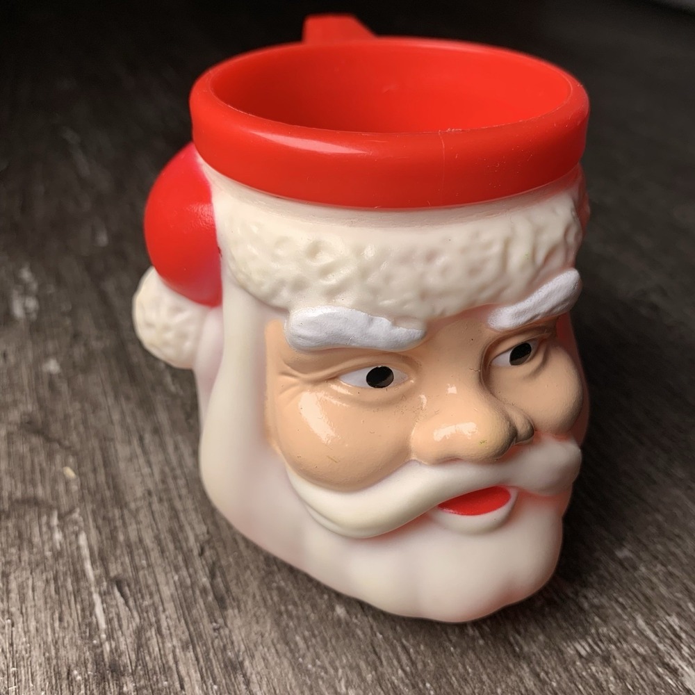 Vintage Christmas Santa Claus Cup Mug Holidays